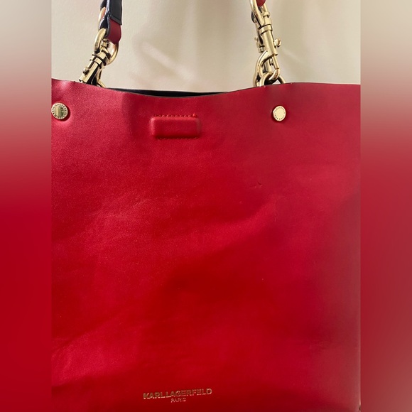 Karl Lagerfeld Paris Red Tote - Picture 4 of 14